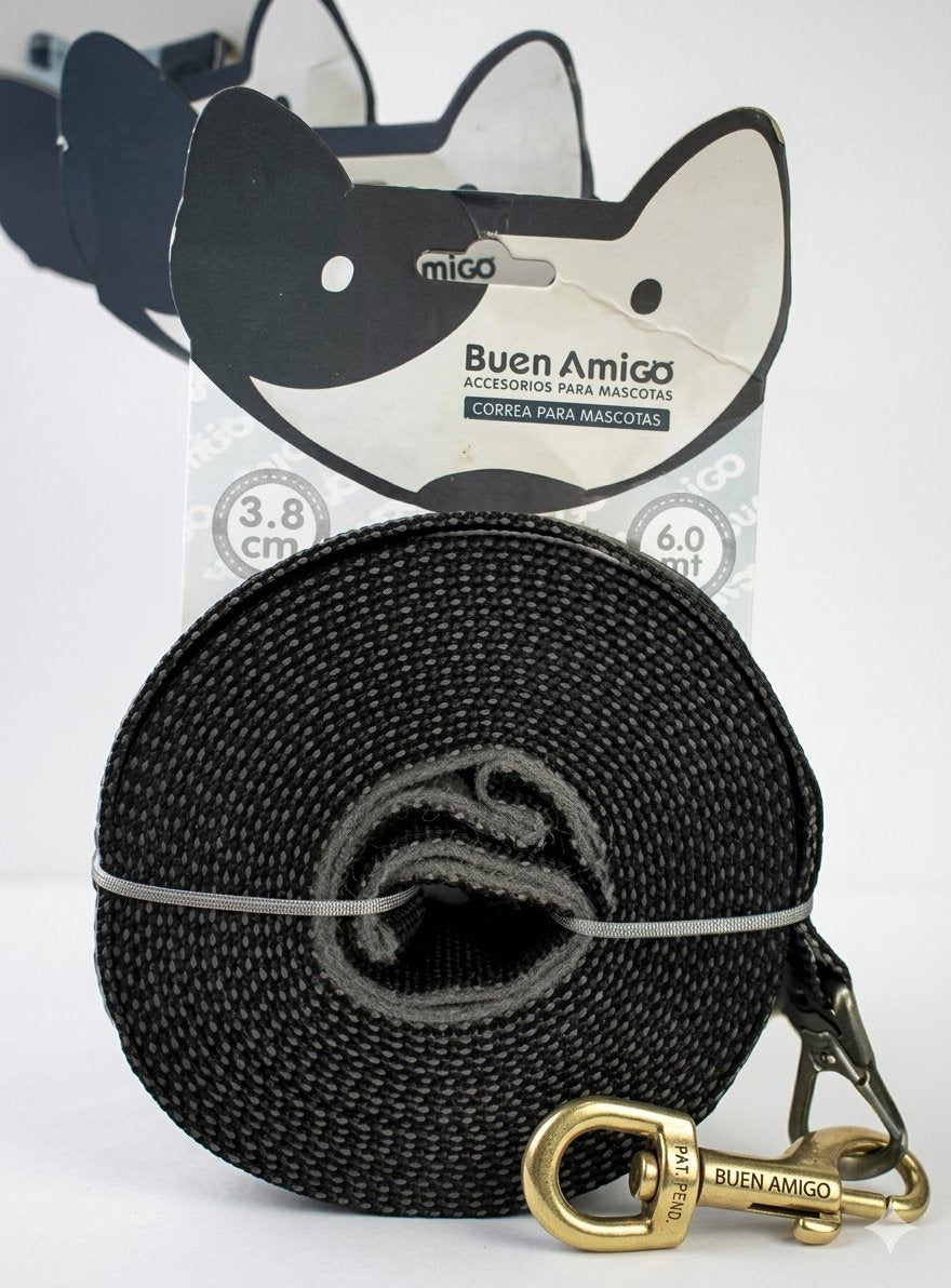 Correa Plana Resistente Perro 6MtsX3.8cm