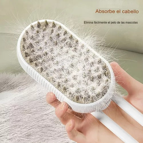 Cepillo a Vapor con Mango para Perros y Gatos