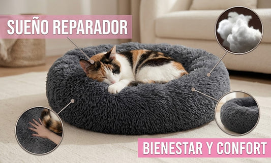 Cama antiestrés para mascotas · 60 cm