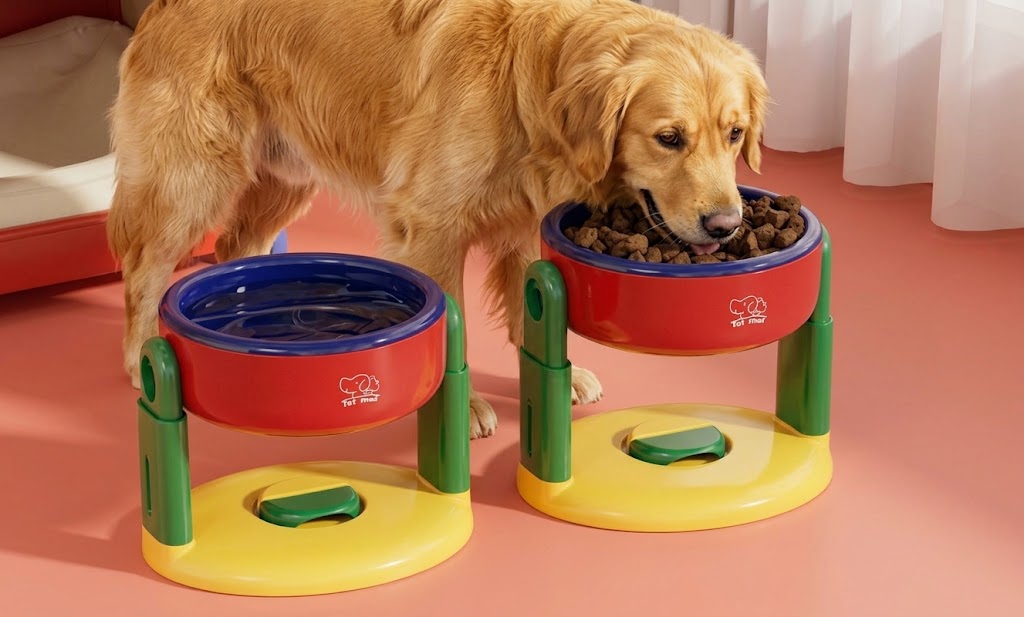 Soporte comedero para perros ajustable