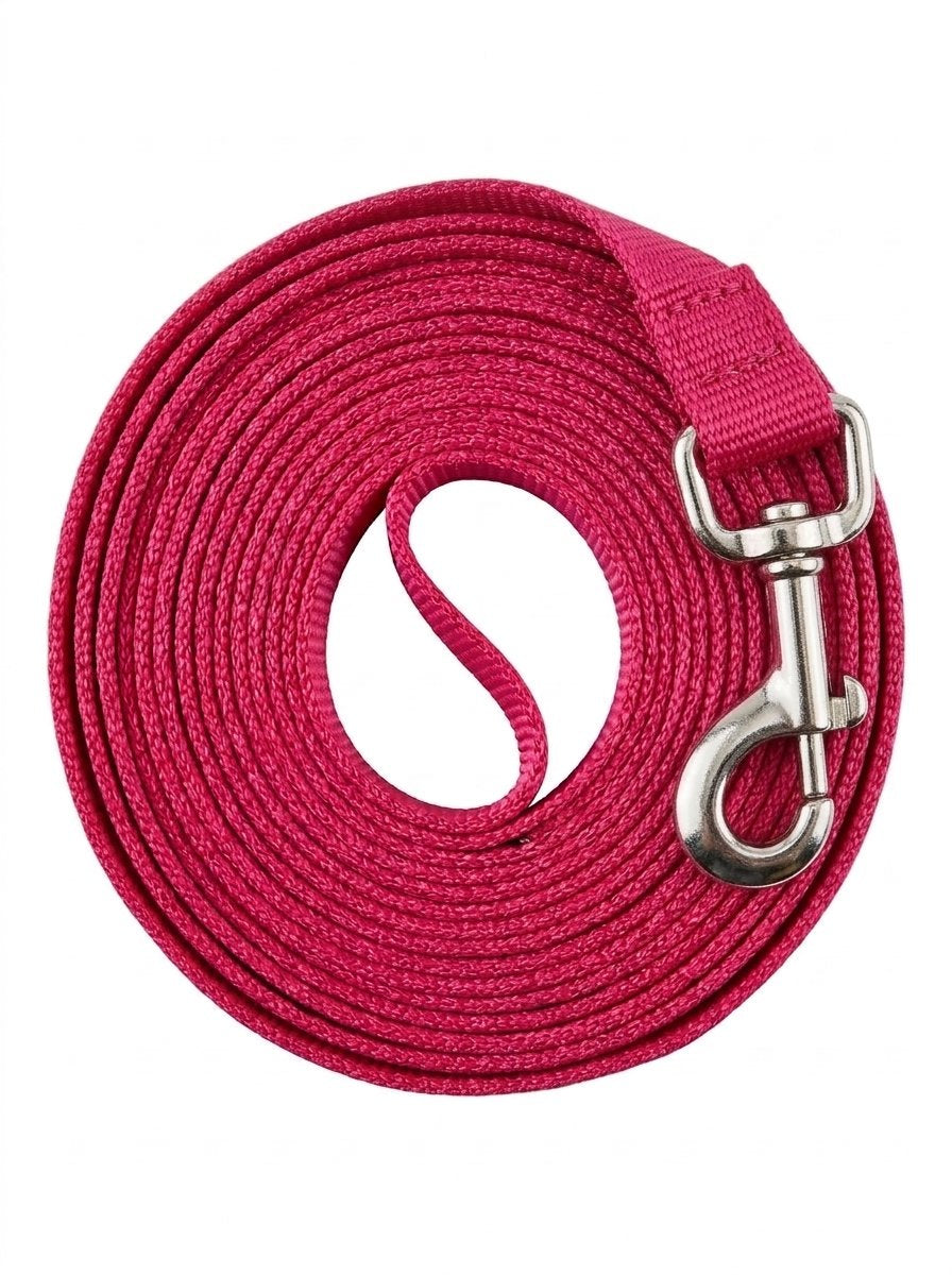 Correa Plana Resistente Para Perro -Rosado