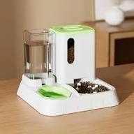 Comedero Bebedero Aut. Verde -Mascotas